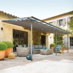 Toile De Pergola Belize (3,5 X 6 M) - Gris Ardoise