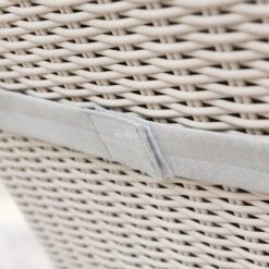 Transat Résine Tressée Calvi - Blanc / Gris Clair -Mobilier De Jardin transat calvi blanc gris 68595 1 1583832876