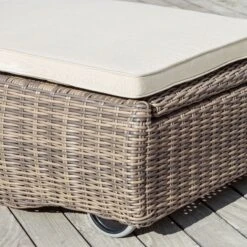 Transat Résine Tressée Calvi - Sepia / Ecru -Mobilier De Jardin transat calvi sepia ecru 68594 2 1584110225