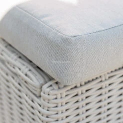 Transat Double Résine Tressée / Canapé De Jardin Calvi - Gris Clair -Mobilier De Jardin transat double canape de jardin calvi blanc gris clair 76814 1582724331