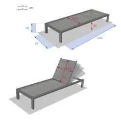 Transat Texaline Evasion - Gris Graphite / Gris Anthracite 7 Transat Texaline Evasion - Gris Graphite / Gris Anthracite -Mobilier De Jardin transat evasion gris graphite gris anthracite 92506 1641456594