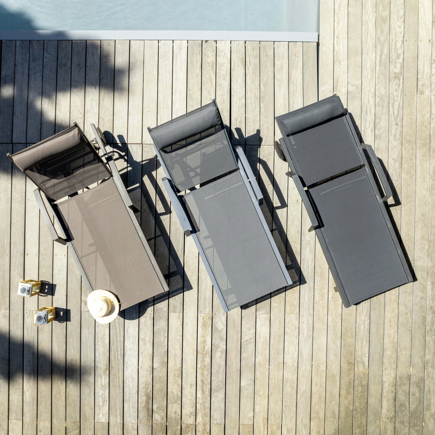 Transat texaline Pirae - Gris anthracite Transat Texaline Pirae - Gris Anthracite -Mobilier De Jardin transat pirae gris anthracite 94525 1685947504