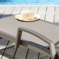 Transat Texaline Pirae - Taupe 3 Transat Texaline Pirae - Taupe -Mobilier De Jardin transat pirae taupe 94531 1685712376