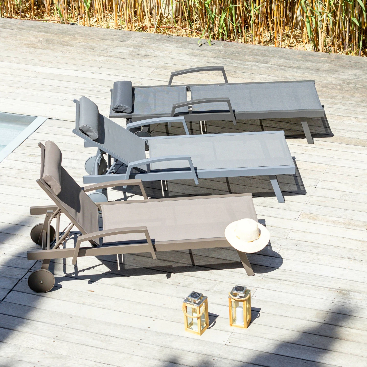 Transat texaline Pirae - Taupe Transat Texaline Pirae - Taupe -Mobilier De Jardin transat pirae taupe 94531 1685712469