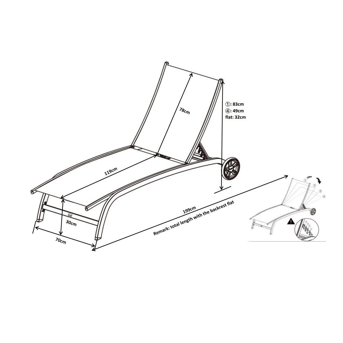 Transat texaline Tahaa - Blanc Transat Texaline Tahaa - Blanc -Mobilier De Jardin transat tahaa blanc 76589 1667904456