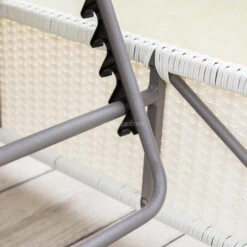 Transat Résine Tressée Tivoli - Blanc -Mobilier De Jardin transat tivoli blanc 76688 1582292517