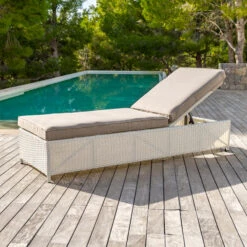 Transat Résine Tressée Tivoli - Blanc