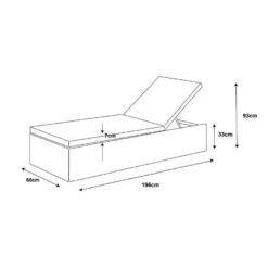 Transat Résine Tressée Tivoli - Blanc -Mobilier De Jardin transat tivoli blanc 76688 1667899515