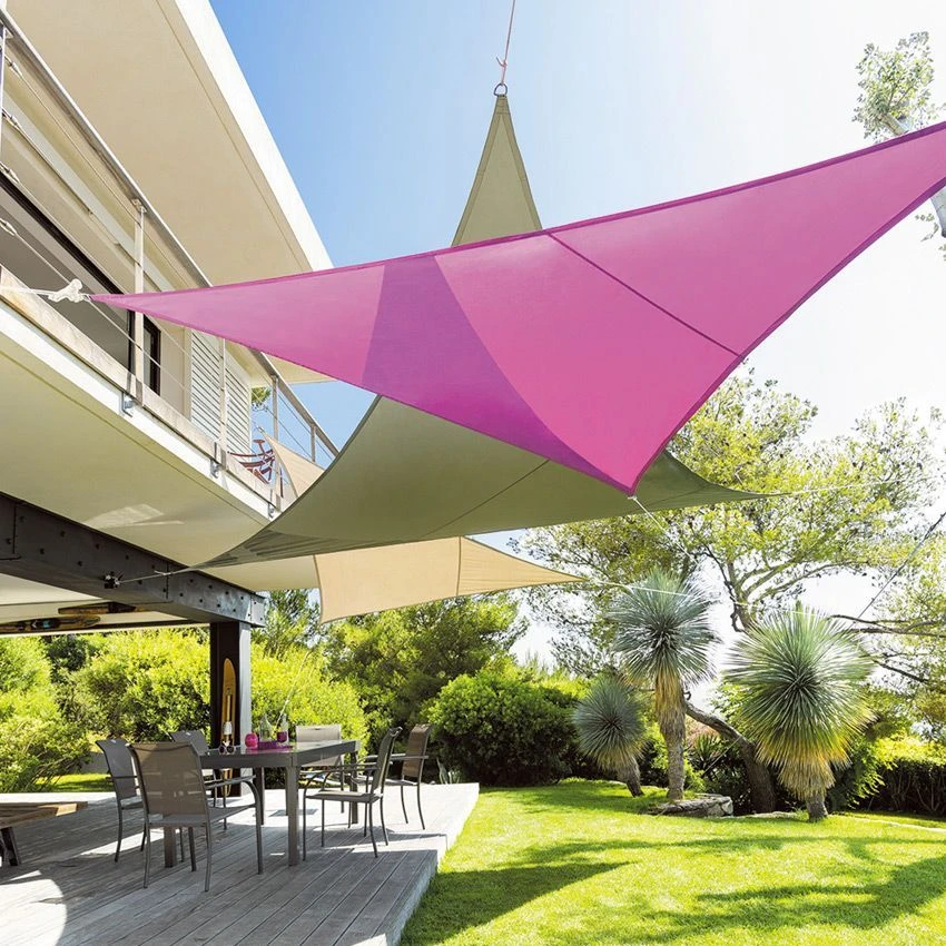 Voile d'ombrage Triangulaire (L3 m) Curacao - Gris Voile D'ombrage Triangulaire (L3 M) Curacao - Gris -Mobilier De Jardin voile d ombrage triangulaire l3m curacao gris 30057